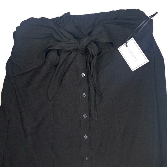 1.State Black Strapless Knot Tie Mini Dress - Picture 3 of 3